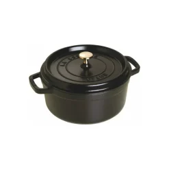 Cocotte en fonte ronde noire ø 24 cm