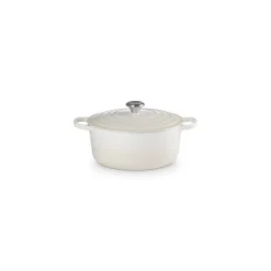 Cocotte en fonte ronde Signature meringue 28 cm