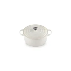 Cocotte en fonte ronde Signature meringue 28 cm