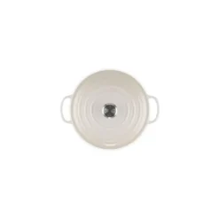 Cocotte en fonte ronde Signature meringue 28 cm
