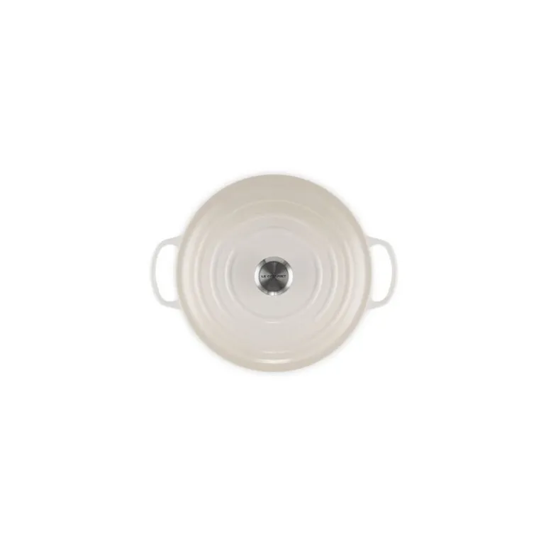 Cocotte en fonte ronde Signature meringue 28 cm