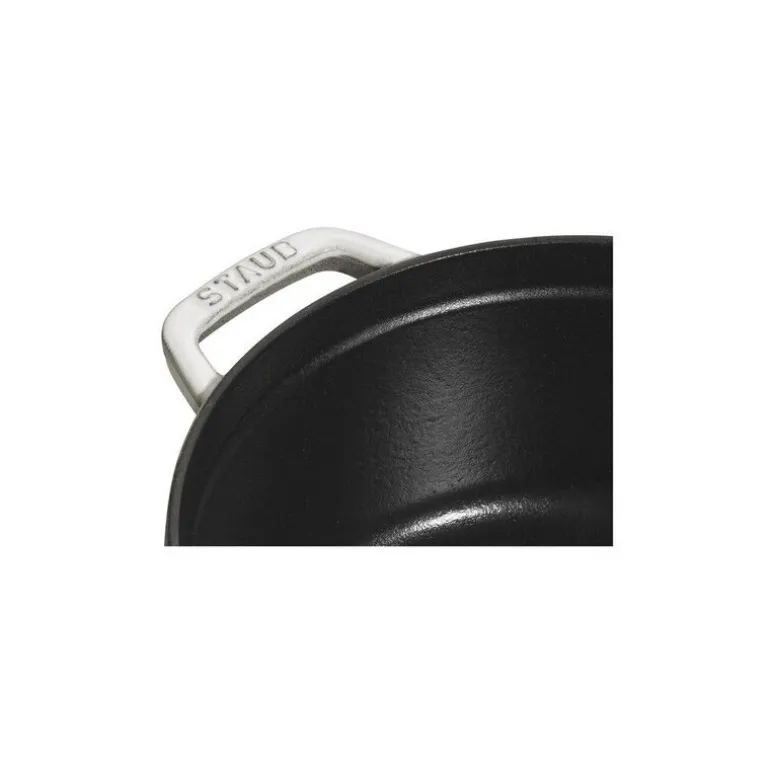 Cocotte en fonte ronde truffe blanche Ø 20 cm