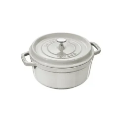 Cocotte en fonte ronde truffe blanche Ø 28 cm