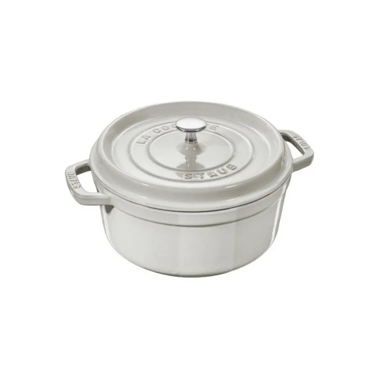 Cocotte en fonte ronde truffe blanche Ø 28 cm