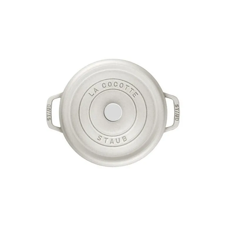 Cocotte en fonte ronde truffe blanche Ø 28 cm