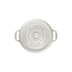 Cocotte en fonte ronde truffe blanche Ø 24 cm