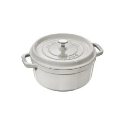 Cocotte en fonte ronde truffe blanche Ø 24 cm