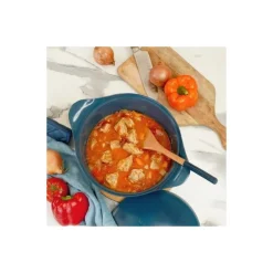 Cocotte fonte d'aluminium bleu myrtille Ø 24 cm