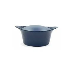 Cocotte fonte d'aluminium bleu myrtille Ø 28 cm