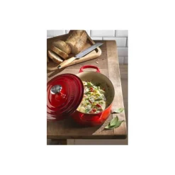 Cocotte fonte signature ovale cerise ø 35 cm