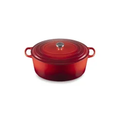 Cocotte fonte signature ovale cerise ø 40 cm