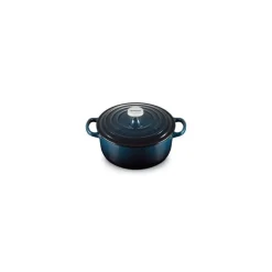 Cocotte fonte Signature ronde bleu nuit Ø 20 cm