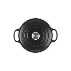 Cocotte fonte Signature ronde noire ø 28 cm