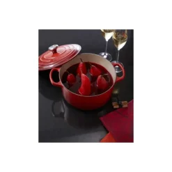 Cocotte fonte signature ronde cerise ø 20 cm