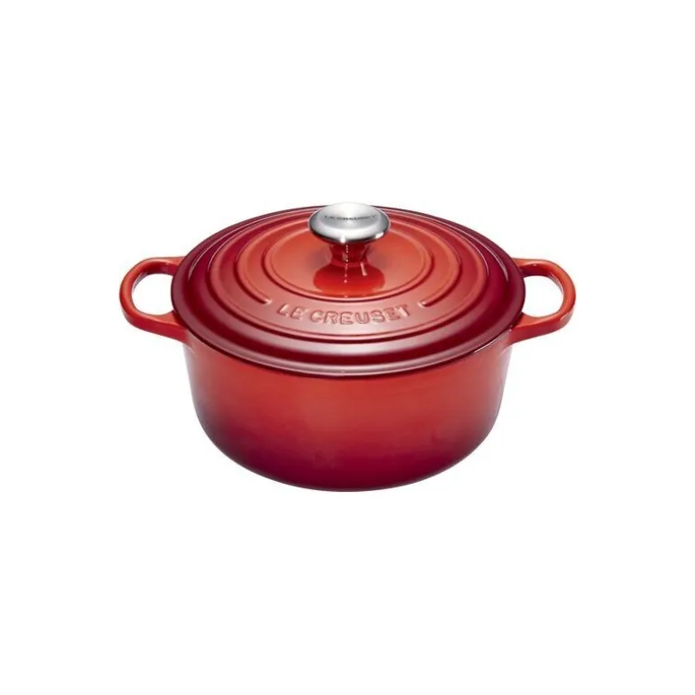 Cocotte fonte signature ronde cerise ø 20 cm