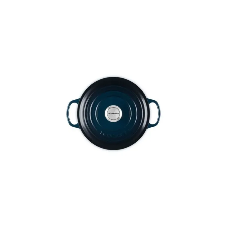 Cocotte fonte Signature ronde bleu nuit Ø 24 cm