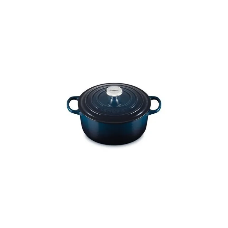 Cocotte fonte Signature ronde bleu nuit Ø 24 cm