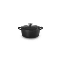 Cocotte fonte signature ronde noire ø 24 cm