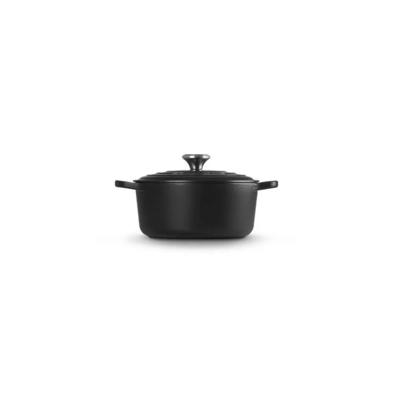 Cocotte fonte signature ronde noire ø 24 cm