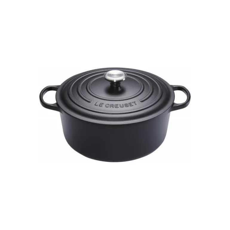 Cocotte fonte signature ronde noire ø 24 cm
