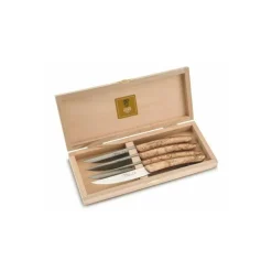 Coffret de 4 couteaux Le Thiers Double Platine Rouge