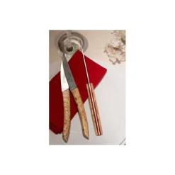 Coffret de 4 couteaux Le Thiers Double Platine Rouge