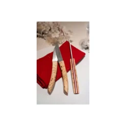 Coffret de 4 couteaux Le Thiers Double Platine Rouge