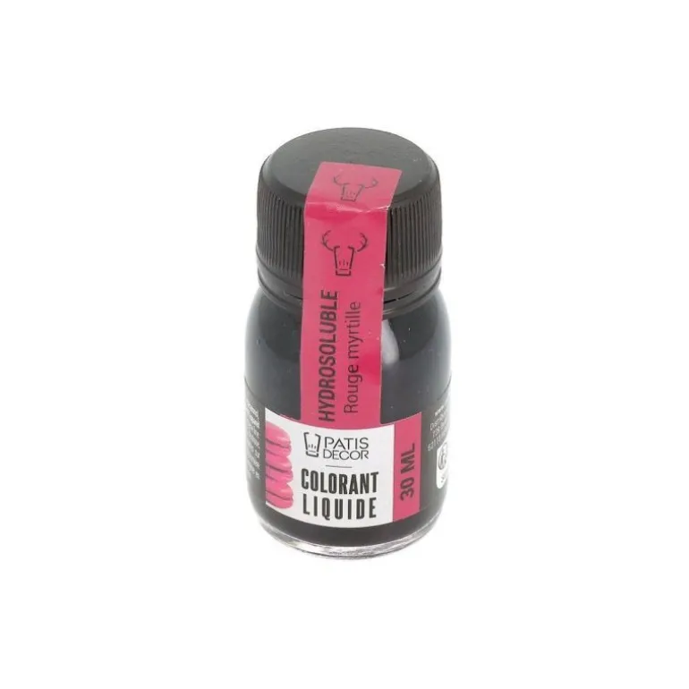 Colorant liquide hydrosoluble rouge myrtille 30 ml
