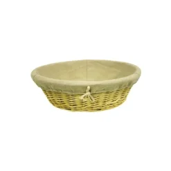 Corbeille osier ronde déhoussable diam 34cm