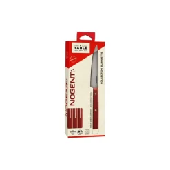 Couteau de table collection Silhouette rouge vin - par 4