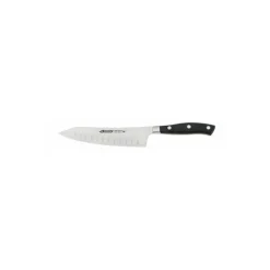 Couteau Rocking Santoku alvéolé Riviera noir