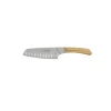 Couteau Santoku alvéolé Légende bois d'olivier 13 cm