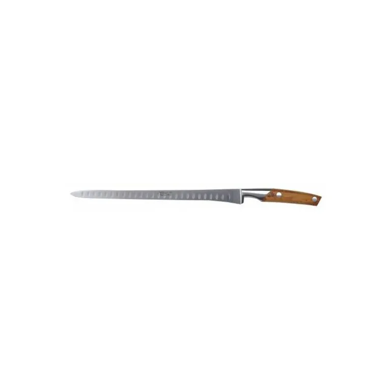 Couteau à saumon alvéolé Le Thiers bois de cade 30 cm