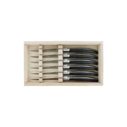 Couteau à steak Laguiole Essentiel mitre mate - coffret de 6