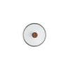 Couvercle en verre de sécurité bouton bois ø 20 cm