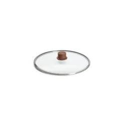 Couvercle en verre de sécurité bouton bois ø 30 cm