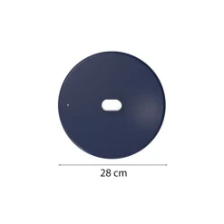 Couvercle inox La Merveilleuse bleu myrtille Ø 28 cm