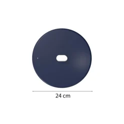 Couvercle inox La Merveilleuse bleu myrtille Ø 24 cm