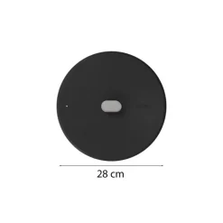 Couvercle inox La Merveilleuse noir graphite Ø 28 cm
