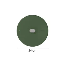 Couvercle inox La Merveilleuse vert fougère Ø 24 cm