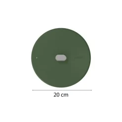 Couvercle inox La Merveilleuse vert fougère Ø 20 cm