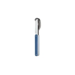Couverts nomades droits aimantés 12H34 alu bleu