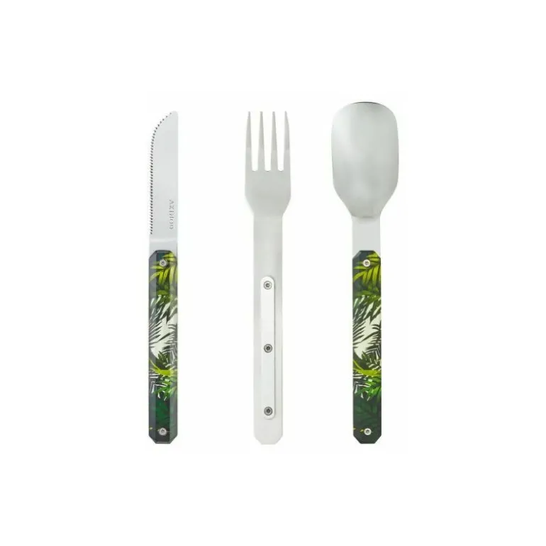 Couverts nomades droits aimantés 12h34 jungle