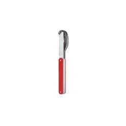 Couverts nomades droits aimantés 12H34 alu rouge