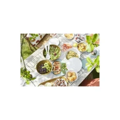 Couverts à salade en rPET beige 29,5 cm