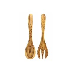 Couverts à spaghetti bois d'olivier 30 cm