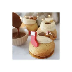 Décoration en pâte d'amande Sweet Xmas - par 6