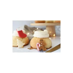 Décoration en pâte d'amande Sweet Xmas - par 6