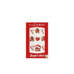 Décor comestible en sucre Pain d'épices - boite de 9