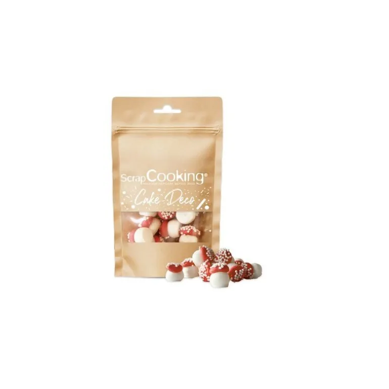 Décor en sucre gros champignons - par 25 g